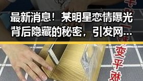 最新消息！某明星恋情曝光背后隐藏的秘密，引发网友热议🔥